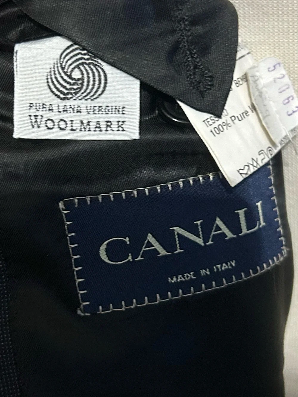 Canali single-breasted suit jacket Gray 100% Pure Wool 52R